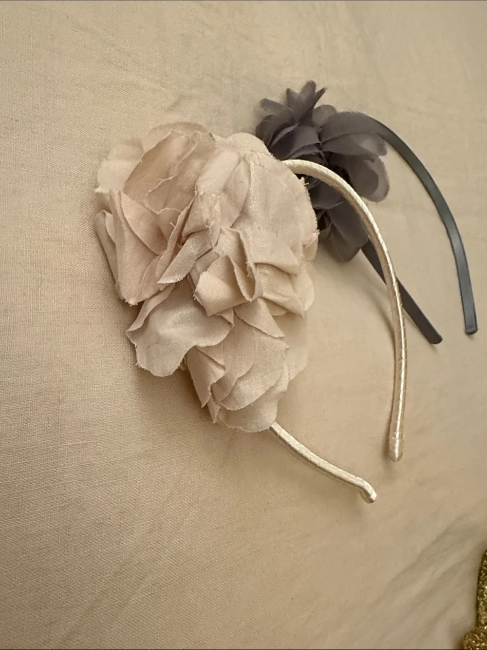 J. Crew Girls Headband Set - Gray, Blush Pink & Gold